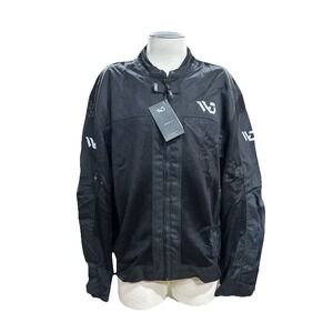 WD Motorsports Men's Motorcycle Jacket 2XL Black Miami Mesh Lightweight